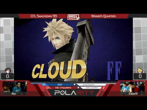 CFL Smackdown 99 WiiU - Riot (DK, Bayonetta) vs Ewok41 (Cloud) - Winners Quarters