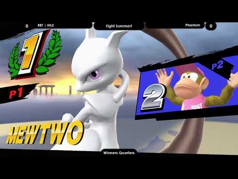 Fight Summer! Smash 4 - Hades (Mewtwo) vs RBT | Hb2 (Diddy Kong) - Losers Round 3