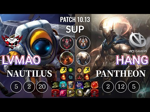 JDG LvMao Nautilus vs VG Hang Pantheon Sup - KR Patch 10.13