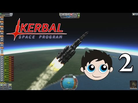 Let's Play Kerbal Space Program (KSP) - Episode 2 “Over-Powered Mun Rocket”