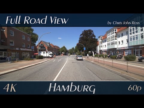 Hamburg, Germany: Eidelstedt - Kieler Straße - 4K (UHD/2160p/60p) - Autofahrt - Car Ride Video