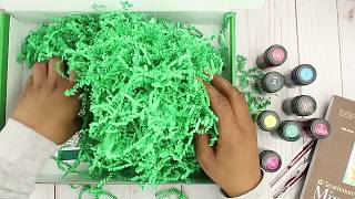 Opening up a Mystery Art Box ▐  palettefulpacks Art supplies haul subscription box