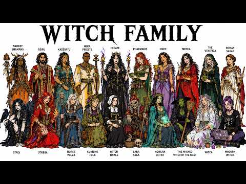 ANCIENT MAGICAL BEINGS THAT STARTED THE WITCH LEGEND - The Witch's DARK Family tree