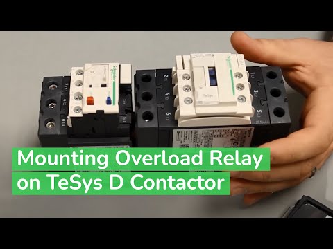 ¿Cómo instalar un relé sobrecarga LRD en un contactor Tesys D?