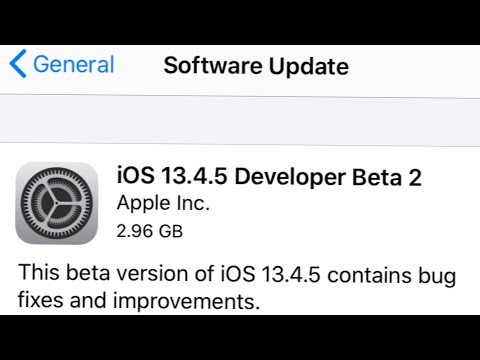 iOS 13.4.5 beta 1 how to update iPhone to new iOS 13.4.5 beta update.