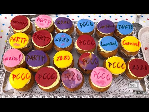 How to use sweet stamps by Amy Cakes | How to write on cupcakes topper/icing | Ep16