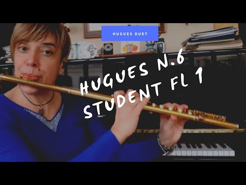 HUGUES - LA SCUOLA DEL FLAUTO op.51 N.6 Completo  -  I grado