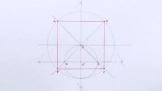 Construct an quadrilateral inscribed a given circle
