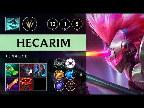 Hecarim Jungle vs Lee Sin - KR Challenger Patch 25.19