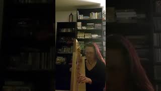 &quot;Over the hills and far away&quot; on lever harp - Irish traditional