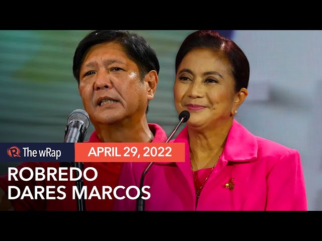 Robredo challenges Marcos to one-on-one debate: ‘We owe it to the people’