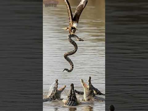 Eagle Saves Fox From Python