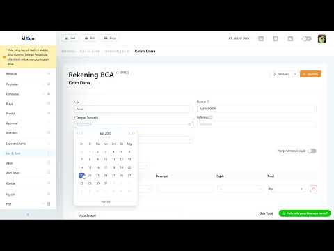 Fitur Pemotongan Persentase atau Nominal di Kirim Dana