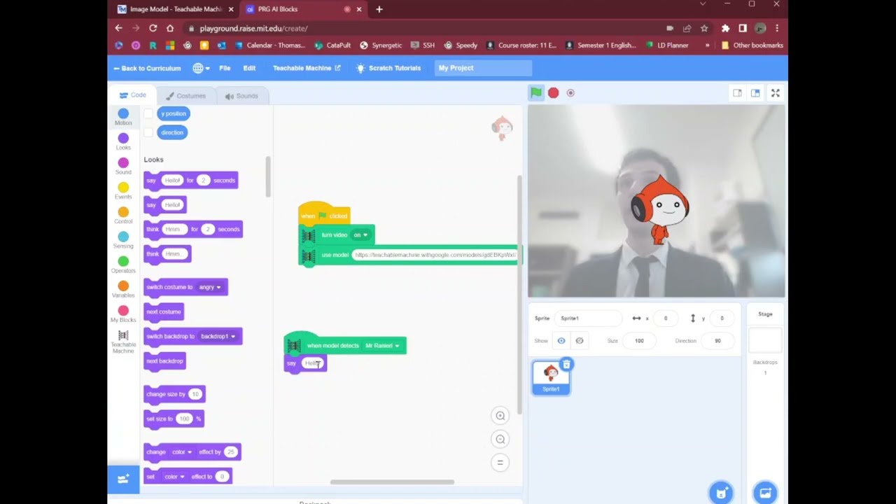 Using Teaching Machine with Scratch