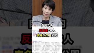 自民党内反逆者 26名実名リスト公開#高市早苗 #自民党 #公明党 #斉藤鉄夫