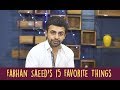 Farhan Saeed's 15 Favorite Things | Suno Chanda | ShowSha