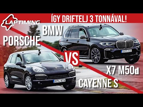 Így driftelj 3 tonnával! - Porsche Cayenne S vs. BMW X7 M50d (Laptiming ep.153)