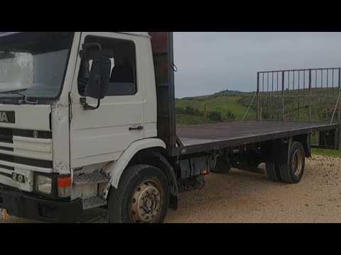 Britannia Export - RECENTLY SOLD: Left hand drive Scania 93M 210 17 ton flatbed truck.