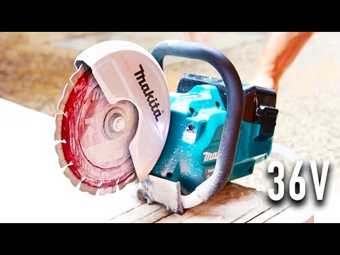 MAKITA CUTTER 230mm 2x18V 2x5,0Ah DCE090T2X1 video