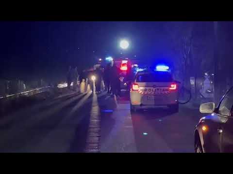 Masina rasturnata la Budeasa , Arges