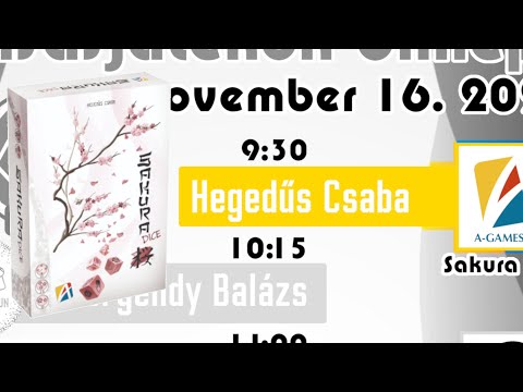 Hegedűs Csaba | Sakura Dice | Tárasajátékok Ünnepe Szomabt 1/9 - PumiGame