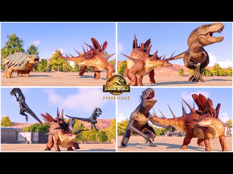Pierce the Kentrosaurus VS All Dinosaurs Killing Animations 🦖 Jurassic World Evolution 2 Cretaceous