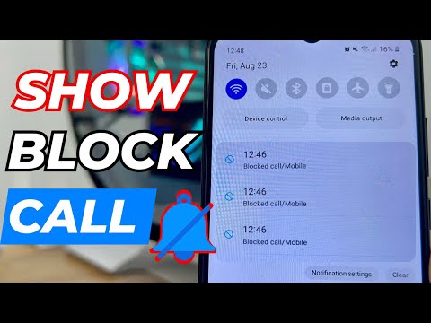 How To Show Block Call Message Notification 2025