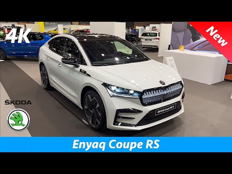 Škoda Enyaq Coupe iV RS 2022 - FIRST Look 4K | Exterior-Interior (details), CRAZY Illuminated grill