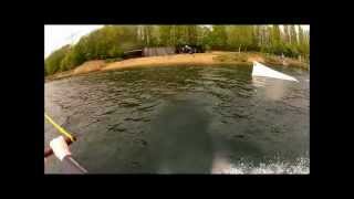 preview picture of video 'erste 4 Wakeboard termine in Langenfeld'