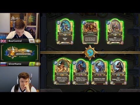 BoarControl vs SilverName | Hearthstone Grandmasters Europe Week 1 Day 1 | GAME 1
