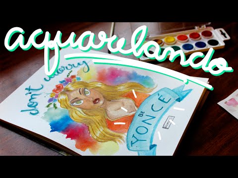 BEYONCÉ HYMN OF THE WEEKEND - WATERCOLOR SPEEDPAINTING #2 | ARTE NO ÓCIO