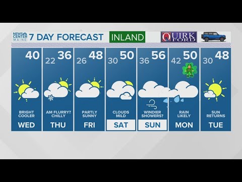 NEWS CENTER Maine Weather Video Forecast