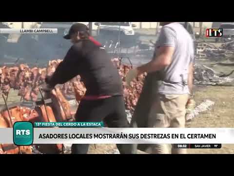 Llambi Campbell  Se presentó la 13° Fiesta del Cerdo a la Estaca