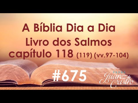 Curso Bíblico 675 - Livro dos Salmos 118 (119) (vv.97-104) - Elogio a Lei Divina - Mem -Padre Juarez