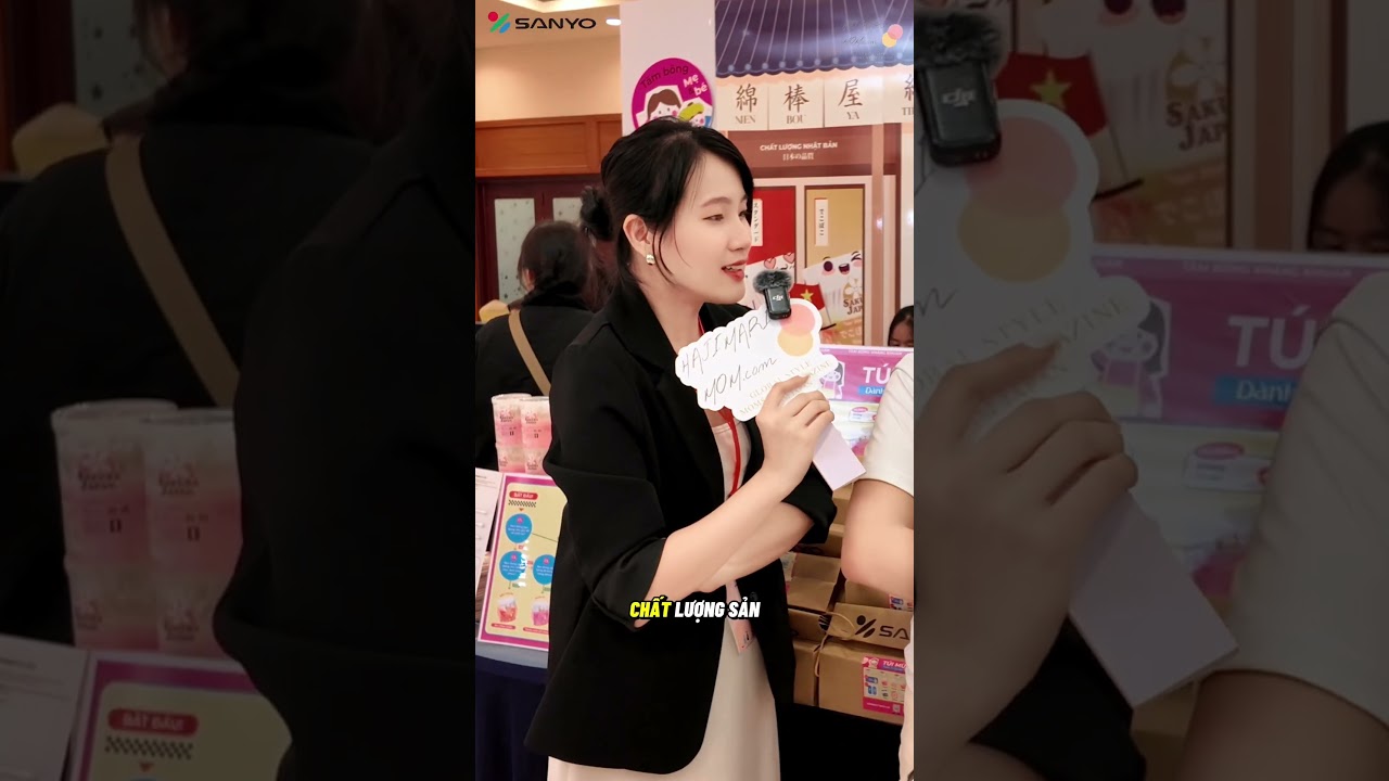 Gian hàng Sanyo Việt Nam tại Kawaiimama festival có gì mà đông thế? #kawaiimamafestival #hajimarimom