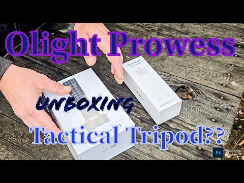 Craziest Flash Light Ever? Tactical tripod?? Olight Prowess Unboxing