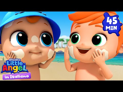 Giornata di sole in spiaggia | Little Angel Italiano | Cartoni Animati con Gianni Piccino