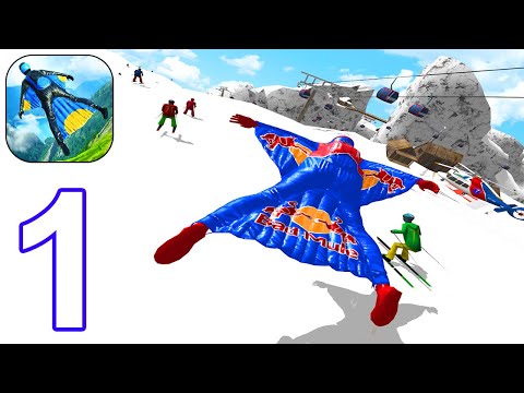 Base Jump Wing Suit Flying - Gameplay Part 1 All Levels 1-3 (Android, iOS) - YouTube