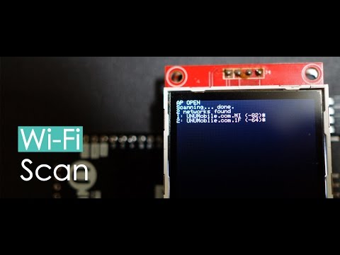 [WF8266T-TFT] Tutorials03 : WiFi Scan