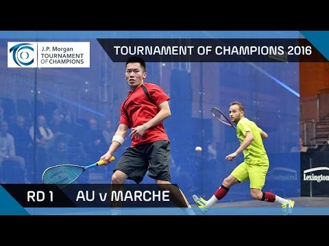 Squash: Tournament of Champions 2016 - Men's Rd 1 Highlights: Au v Marche