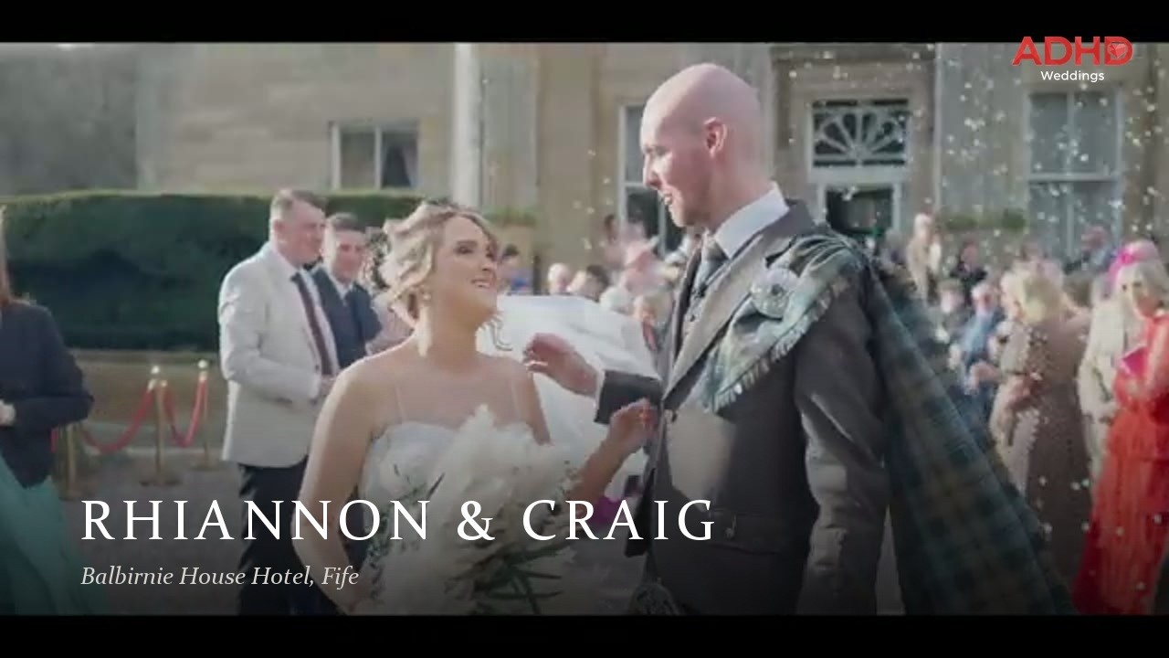 Wedding film at Balbirnie House