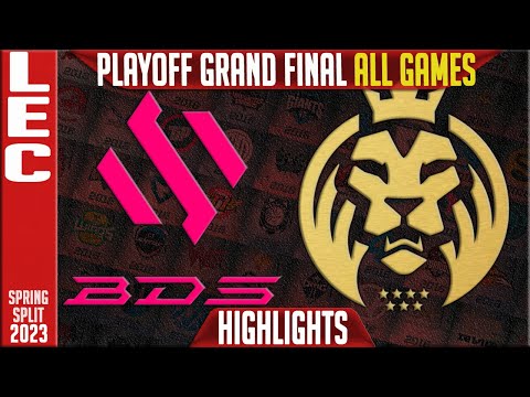 BDS vs MAD Highlights ALL GAMES | GRAND FINAL LEC Playoffs Spring 2023 | Team BDS vs MAD Lions