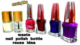 DIY: Best out of Waste Nail Polish Bottle Craft Idea: Recycle idea