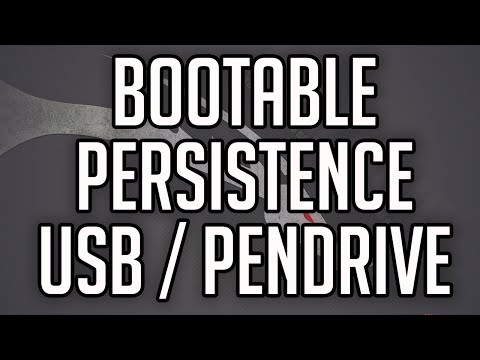 how to make a persistent kali linux usb drive