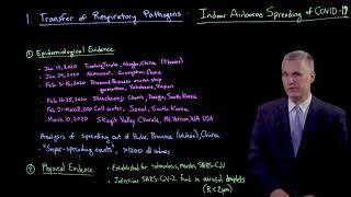 Transfer of respiratory pathogens: Indoor airborne spreading of COVID-19