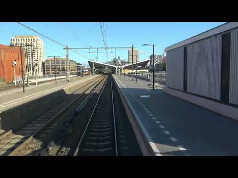 Train cab ride; Tilburg; Station-Universiteit-Industrieterrein yard (20241027)