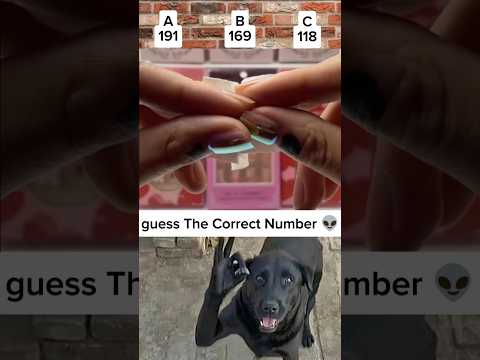 guess The Correct Number 👽 #cat #shorts