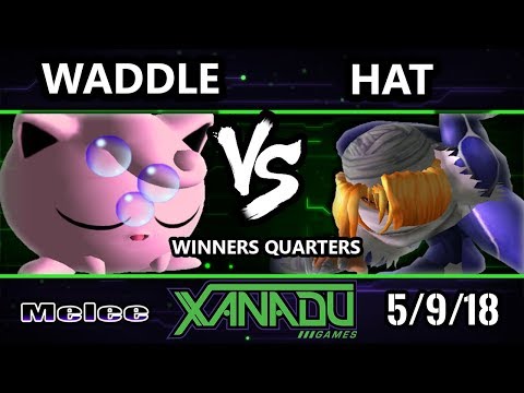 S@X 249 SSBM - Waddle (Jigglypuff) Vs. hat (Sheik) - Smash Melee Winners Quarters