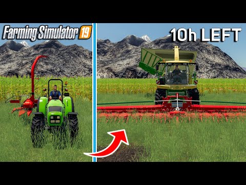I USED the KRONE X COMBO to Cut Maize Silage for 24h | Farming Simulator 19 Timelapse