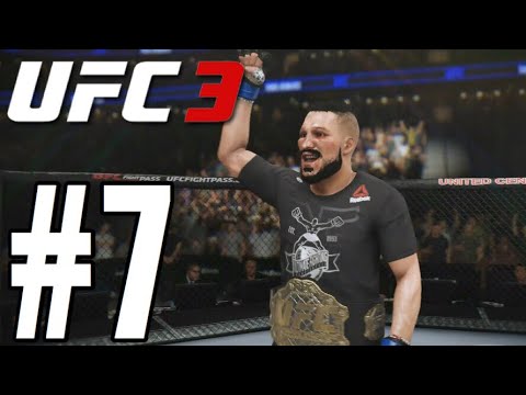 UFC 3 Career Mode Walkthrough Part 7 - TITLE FIGHT!